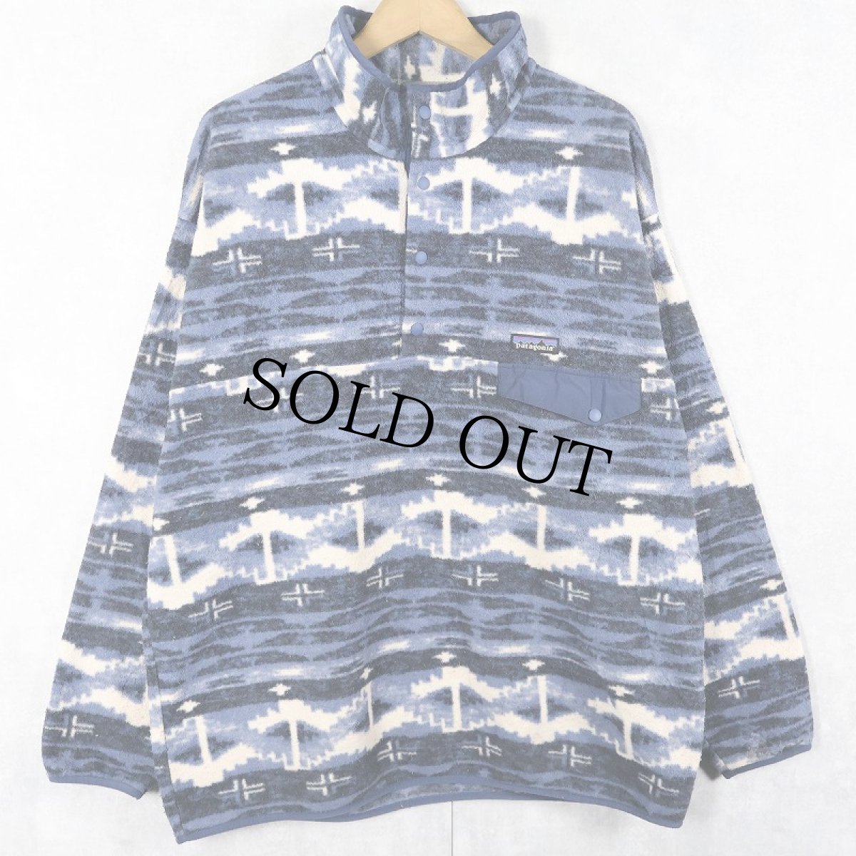 画像1: 2018AW patagonia 総柄 スナップT L (1)