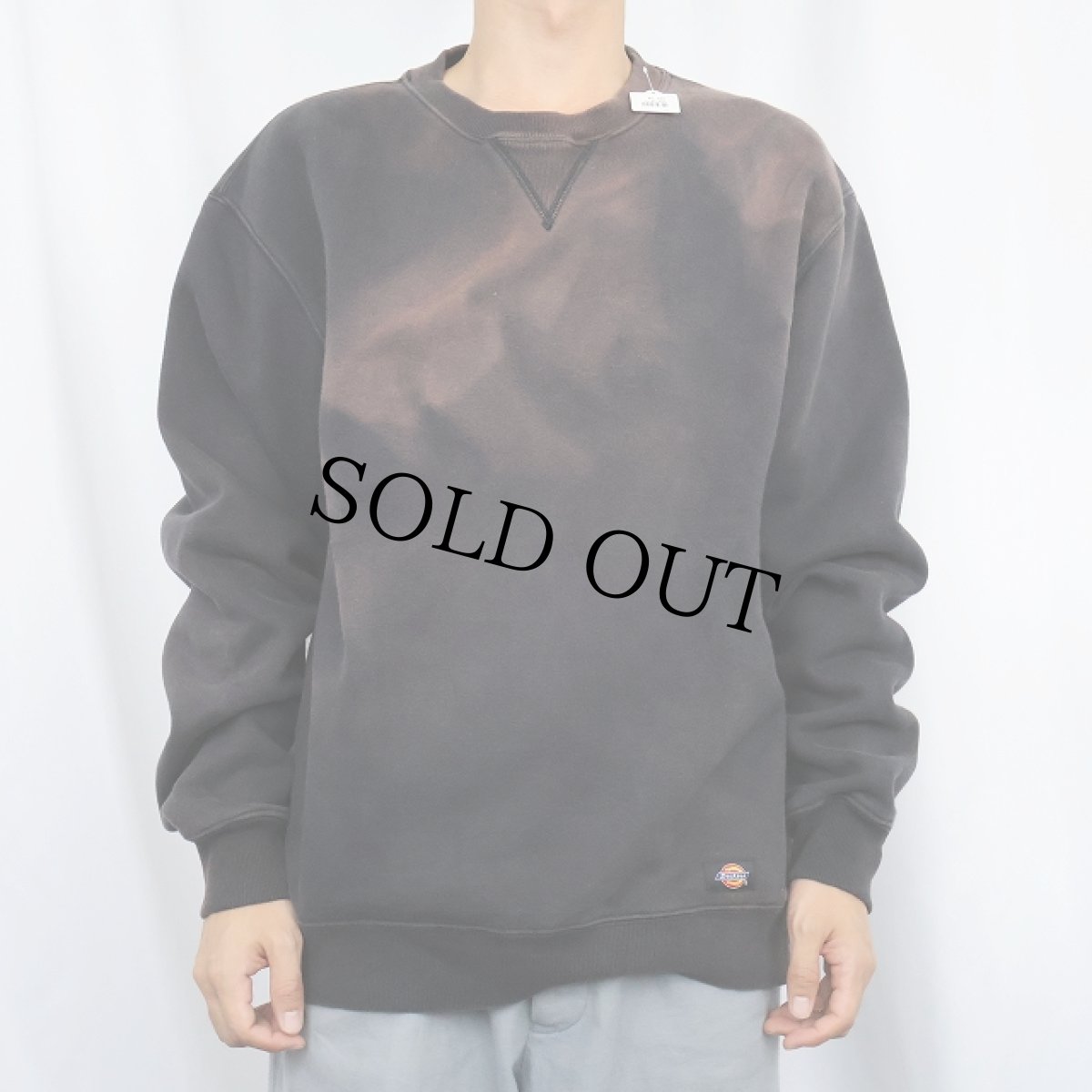 画像2: Dickies 前V 無地スウェット L (2)