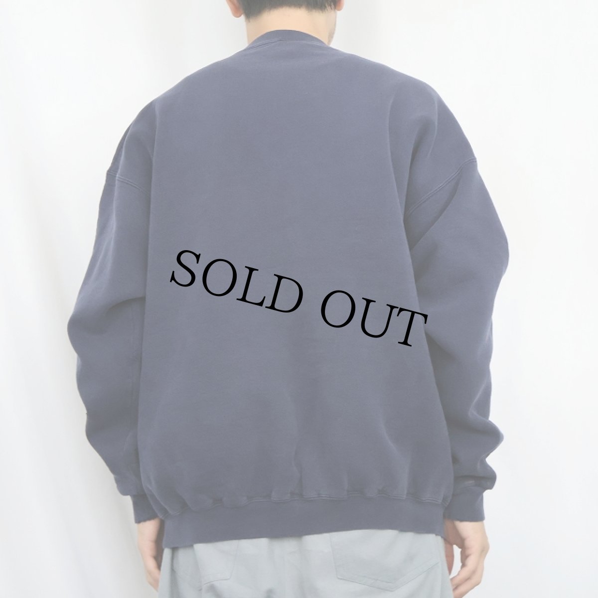 画像3: 90's PLUMA USA製 無地スウェット NAVY L (3)