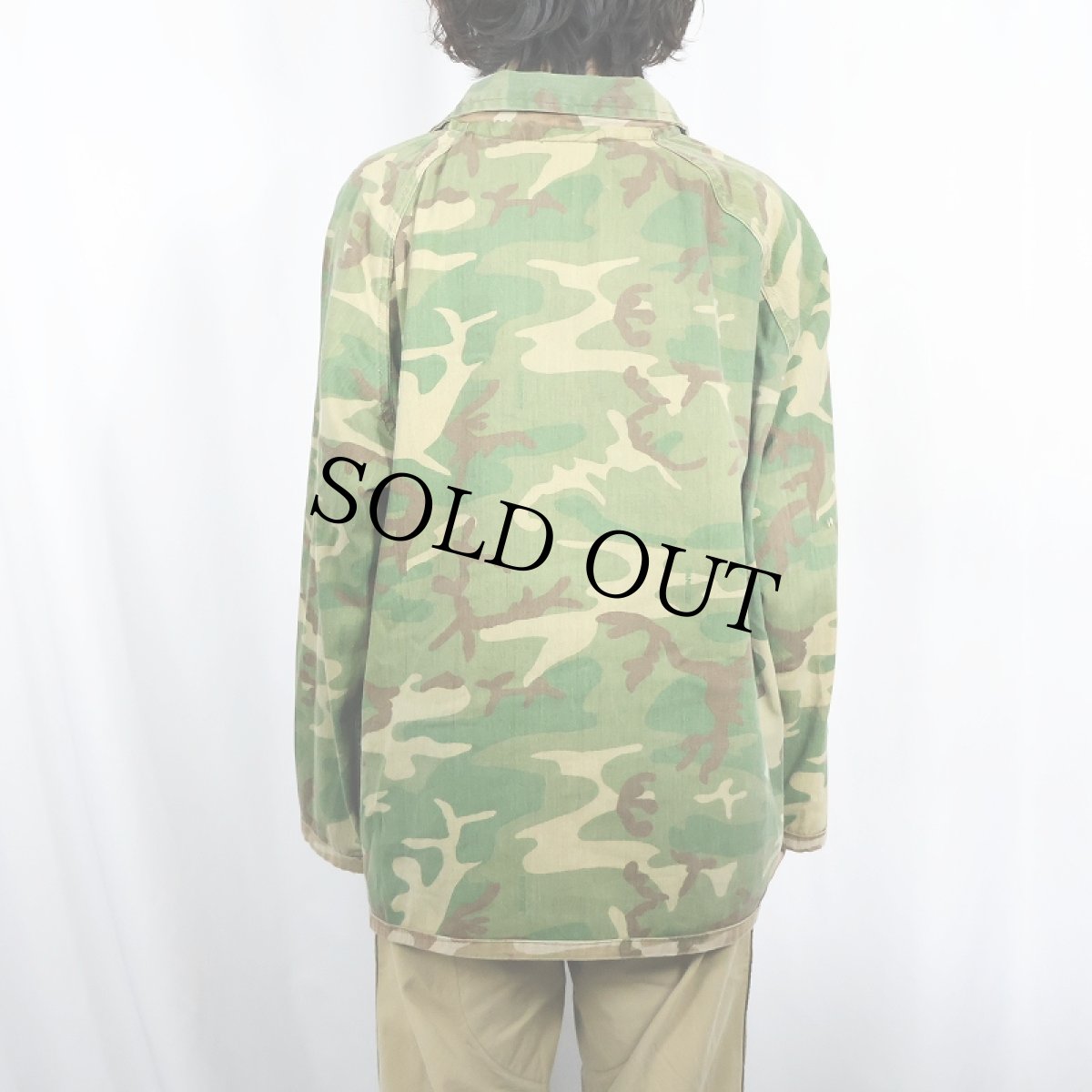 画像4: 80〜90's カモ柄 リバーシブル ハンティングジャケット (4)