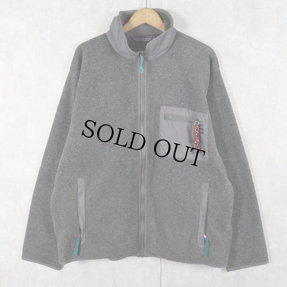 画像1: 80's Patagonia USA製 フリースジップジャケット L (1)