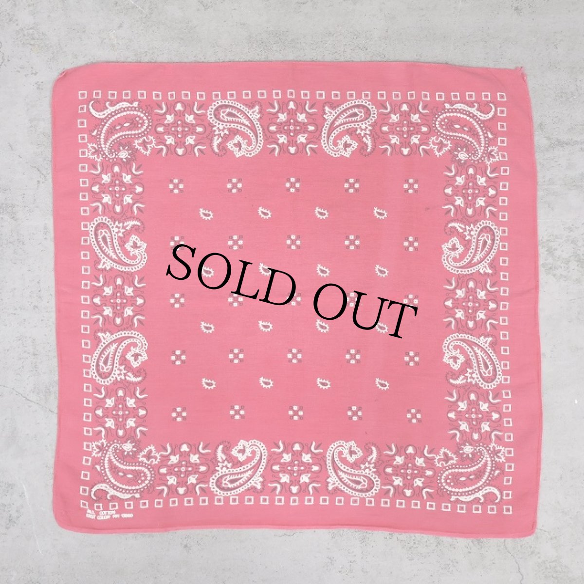 画像2: 60's FAST COLOR ペイズリー柄 バンダナ (2)