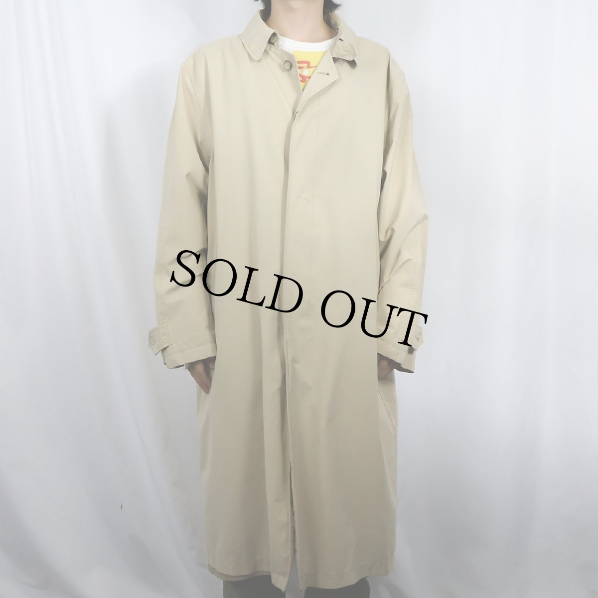 画像2: 80〜90's L.L.Bean ナイロンステンカラーコート L (2)