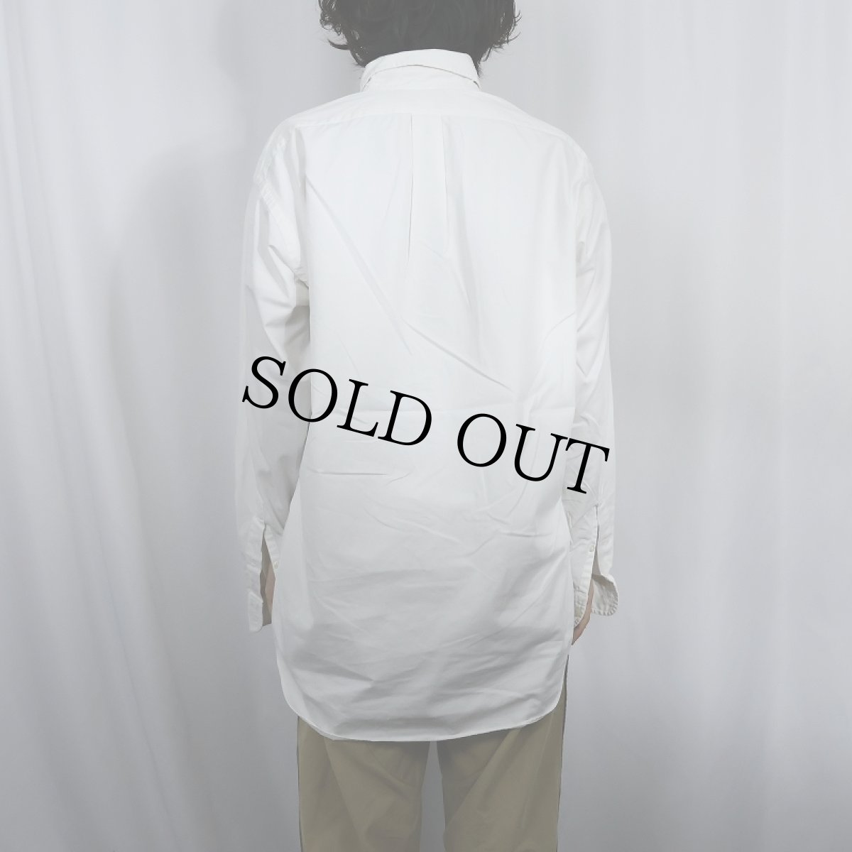 画像3: Ralph Lauren "BLAKE" ロゴ刺繍 コットンボタンダウンシャツ M (3)