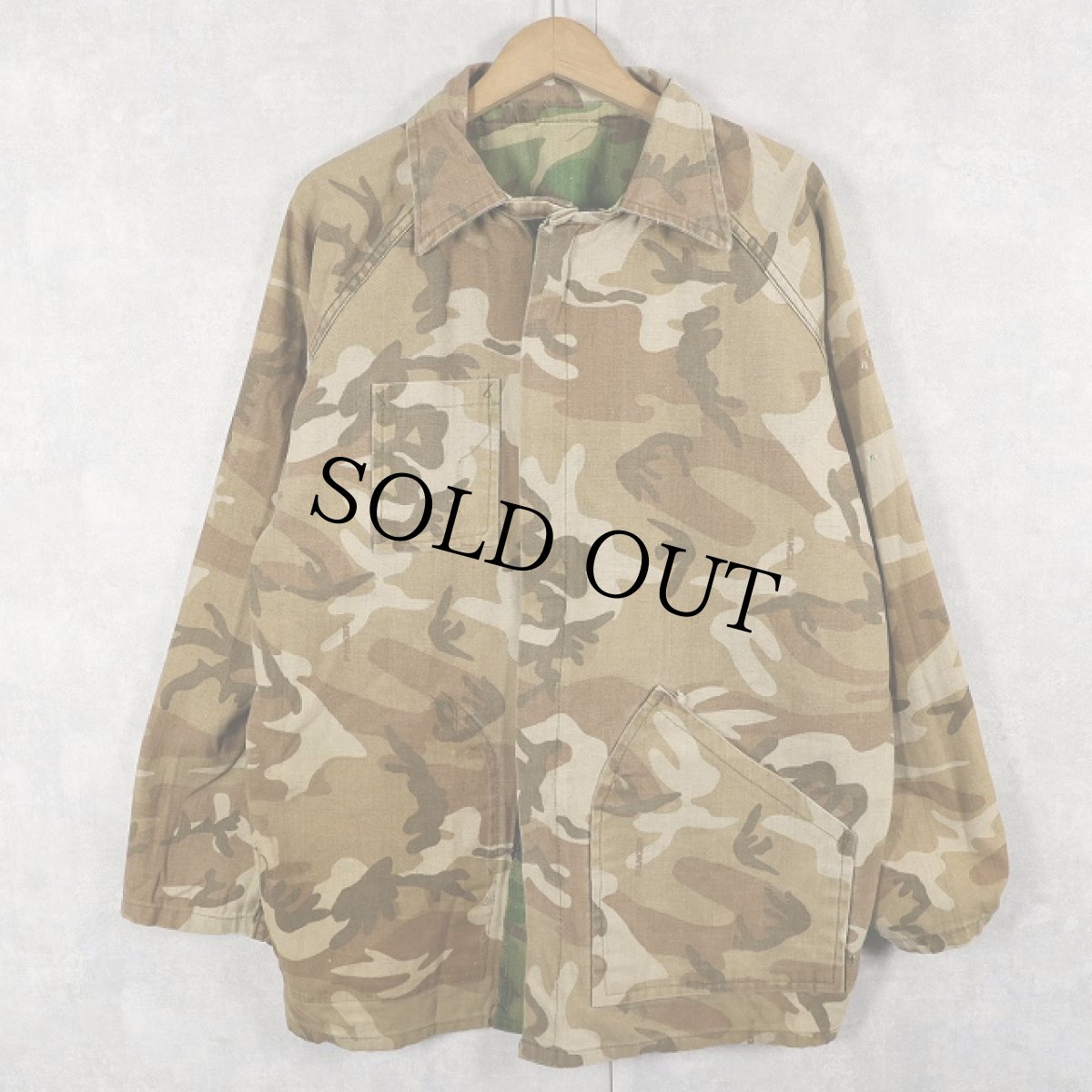 画像2: 80〜90's カモ柄 リバーシブル ハンティングジャケット (2)