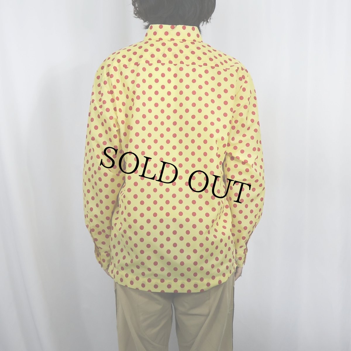 画像3: 70's SASKA PARROTT SKI Co. ドット柄 ナイロンプルオーバーシャツ M (3)