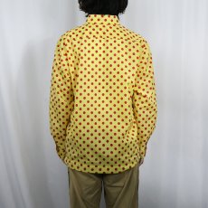 画像3: 70's SASKA PARROTT SKI Co. ドット柄 ナイロンプルオーバーシャツ M (3)