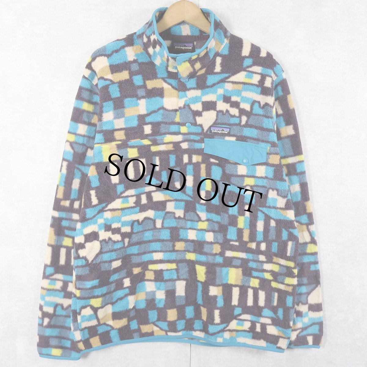 画像1: 2023AW patagonia 総柄 スナップT L (1)