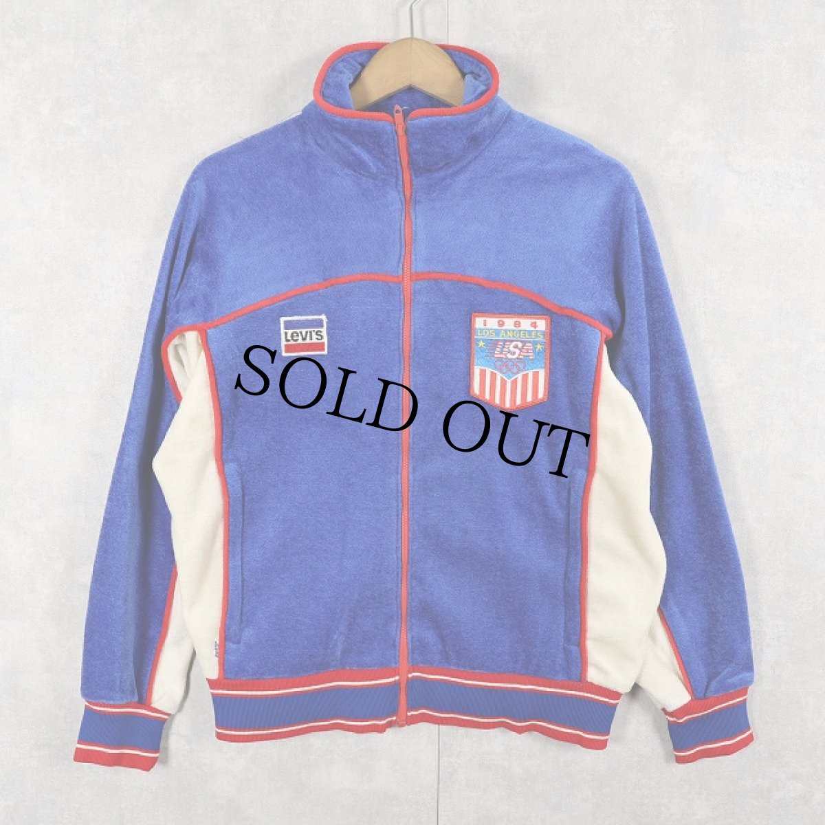画像1: 80's Levi's "1984 LOS ANGELS OLYMPIC" ベロアジャケット L (1)