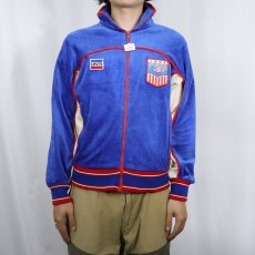 画像2: 80's Levi's "1984 LOS ANGELS OLYMPIC" ベロアジャケット L (2)