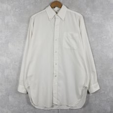 画像1: 70's Brooks Brothers 6ボタン ポリエステル×コットン ボタンダウンシャツ 15 1/2-3 (1)