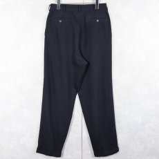 画像3: 80's〜 MIYAKE DSIGN STUDIO JAPAN製 2タックウールスラックス NAVY W31 (3)