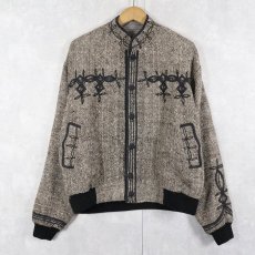 画像2: パイピングデザイン ウールジャケット  (2)