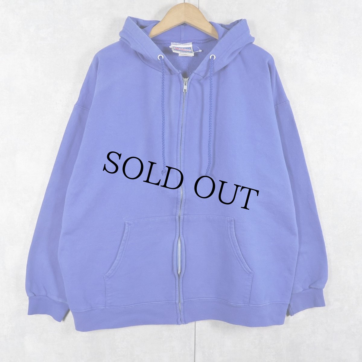 画像1: 90's Hanes ULTIMATE COTTON スウェットジップパーカー L (1)