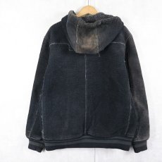 画像3: 90〜2000's O'NEILL 裏ボア デザイン コーデュロイジップパーカー BLACK L (3)