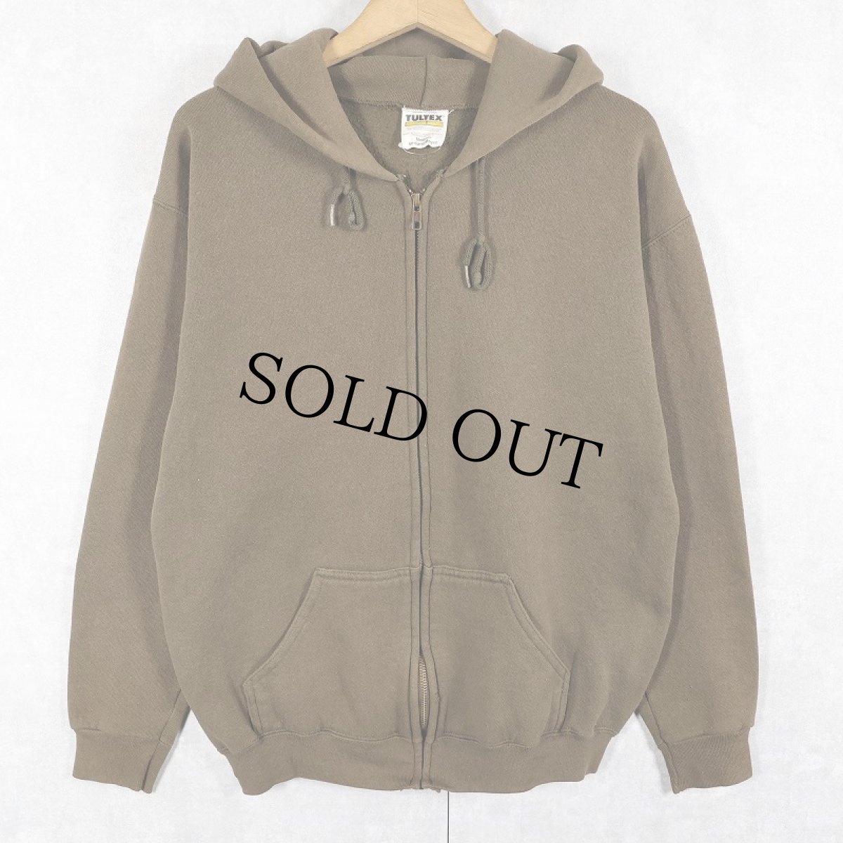画像1: 90's TULTEX USA製 スウェットジップパーカー M (1)