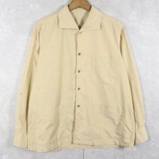 画像1: 〜60's EURO コットンワークシャツ (1)