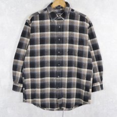 画像1: PENDLETON "MASON" オンブレーチェック柄 コットンボタンダウンシャツ M (1)