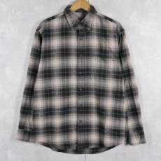 画像1: PENDLETON "MASON" オンブレーチェック柄 コットンボタンダウンシャツ M (1)