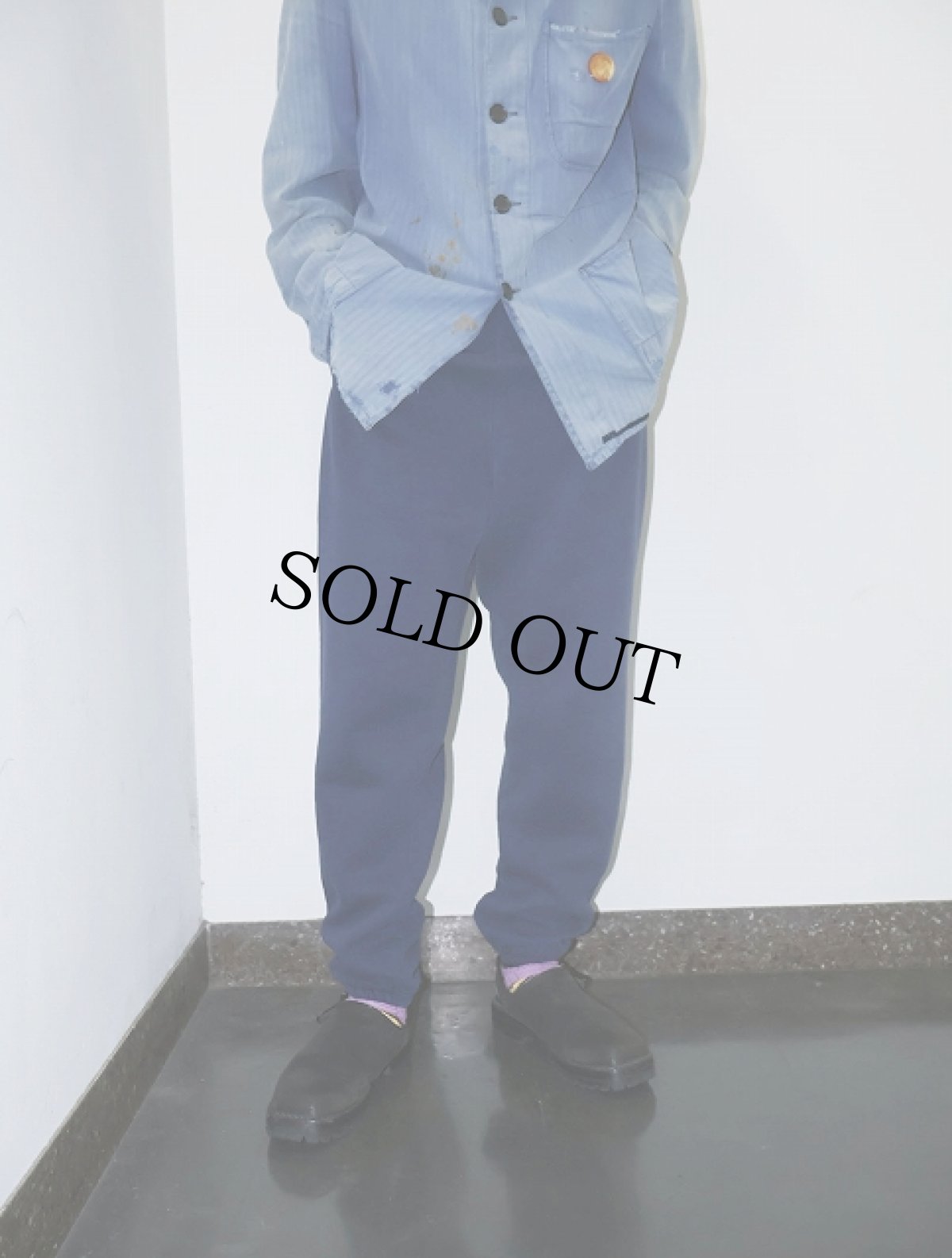 画像1: 90's RUSSELL ATHLETIC USA製 スウェットパンツ NAVY L (1)