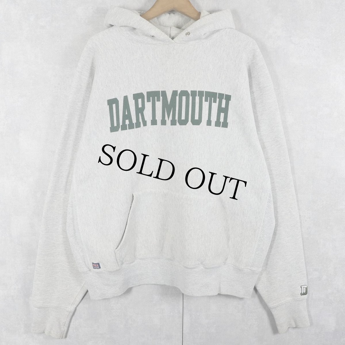 画像1: 90's COOP REVERSE WEAVE TYPE USA製 "DARTMOUTH" プリントスウェットフーディー  (1)