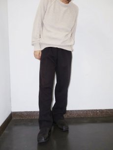 画像1: PERRY ELLIS 1タック レーヨン×ポリエステル スラックス BLACK W33 (1)