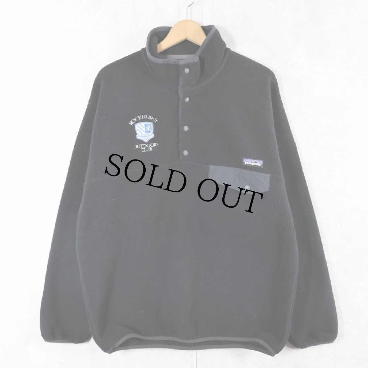 画像1: 2014AW Patagonia 刺繍入り スナップT BLACK M (1)