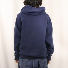 画像3: 90〜2000's JERZEES スウェットジップパーカー NAVY L (3)