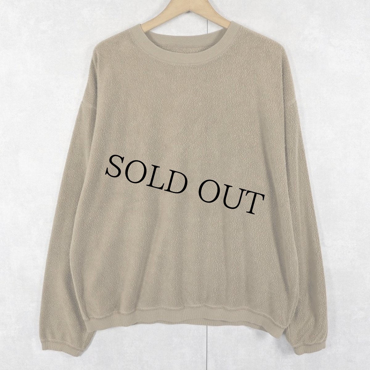 画像1: THE TERRITORY AHEAD 無地 パイルスウェット L (1)