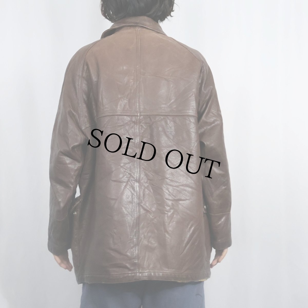 画像7: 80's Fay for EMA レザー ファイヤーマンジャケット M (7)