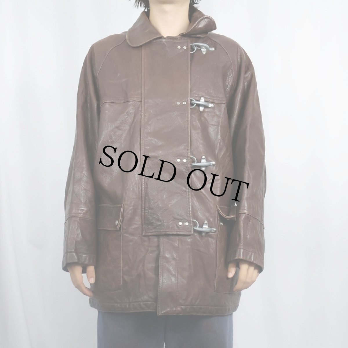 画像6: 80's Fay for EMA レザー ファイヤーマンジャケット M (6)