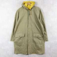 画像1: GALLIANO リバーシブル ゴム引き×ラバー レインコート XL (1)