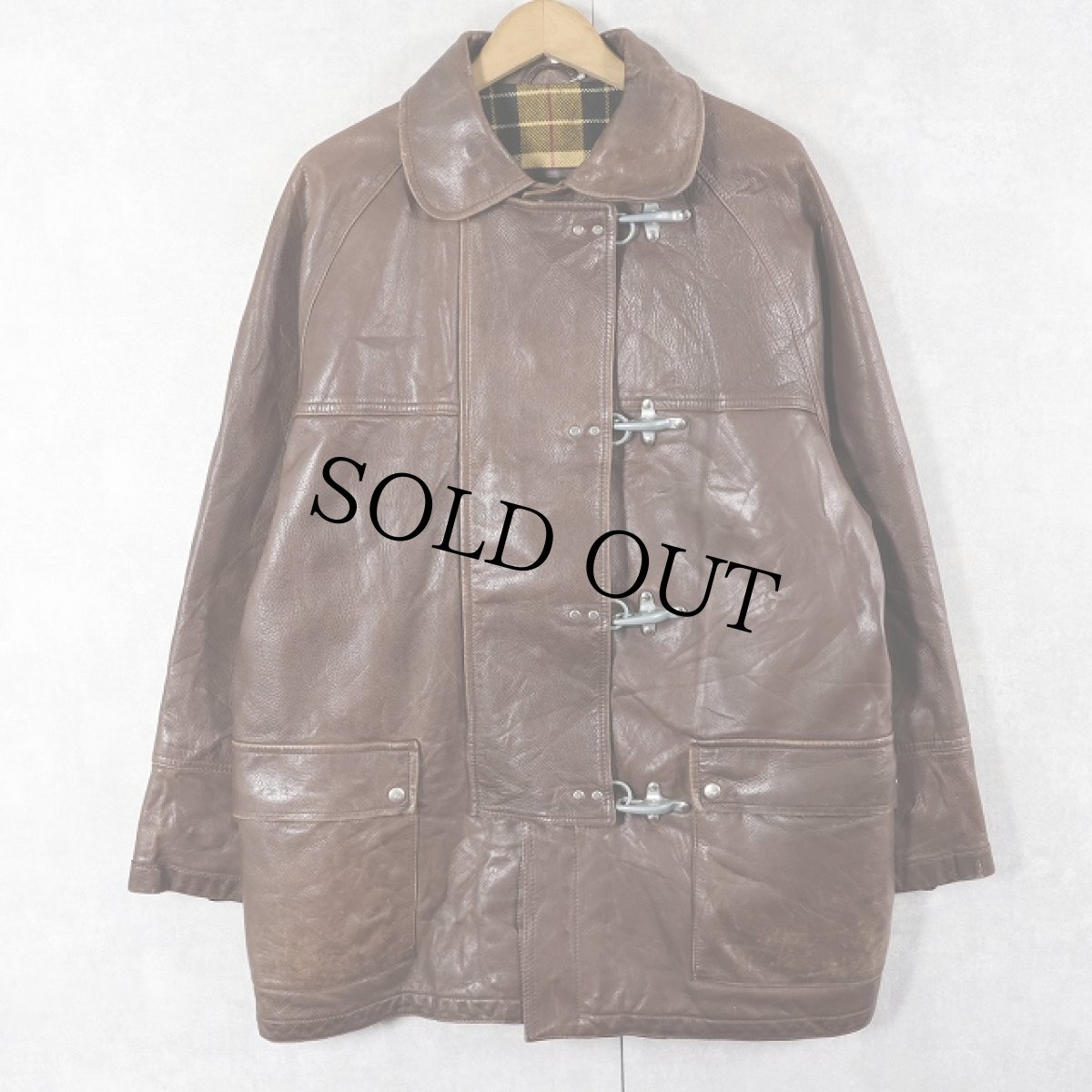 画像2: 80's Fay for EMA レザー ファイヤーマンジャケット M (2)