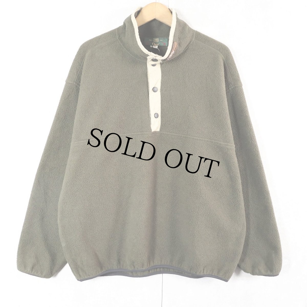 画像1: 90's ORVIS USA製 ハーフスナップ フリースジャケット XL (1)