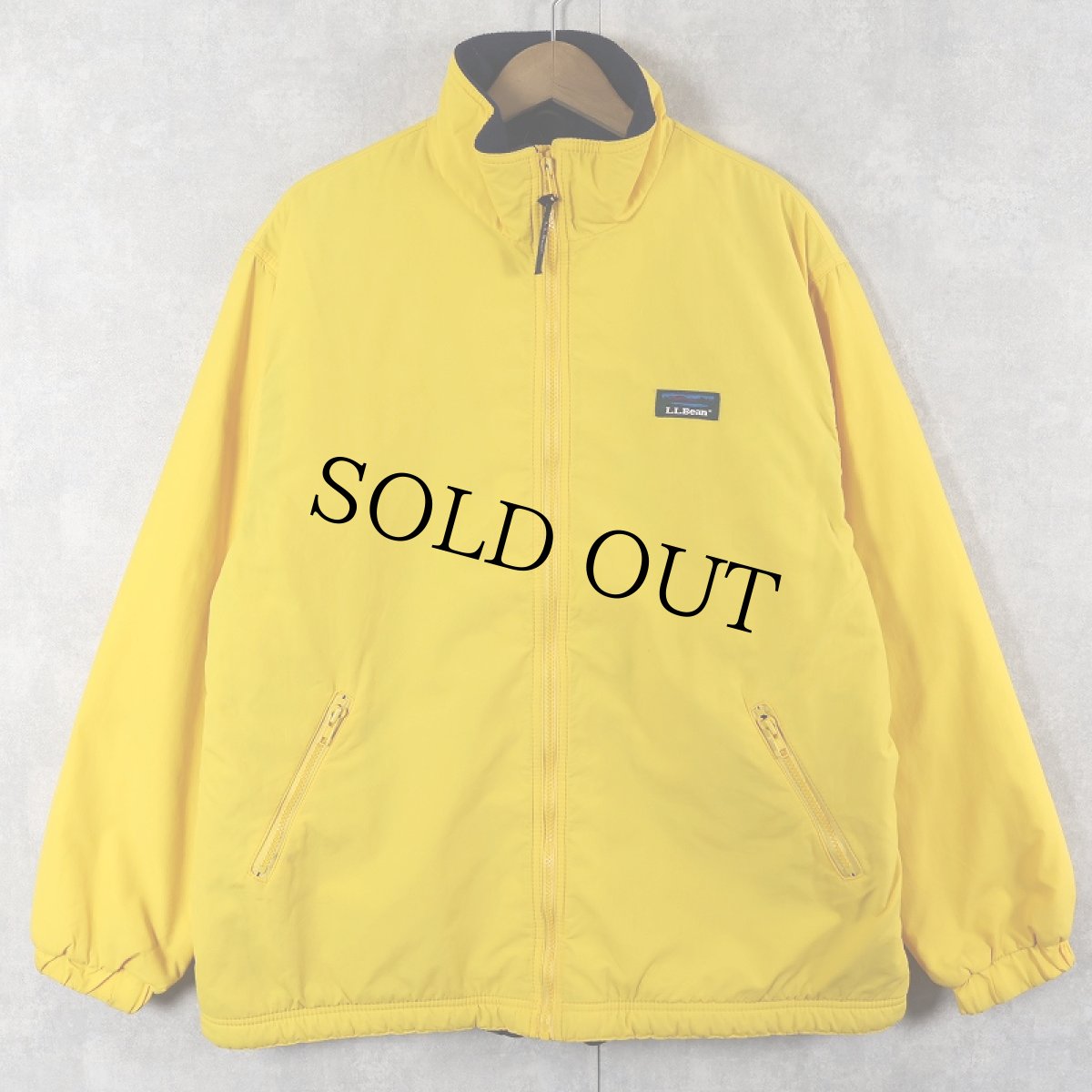 画像1: 80〜90's L.L.Bean USA製 "Warm-up Jacket" フリースライナー シェルドジャケット L (1)
