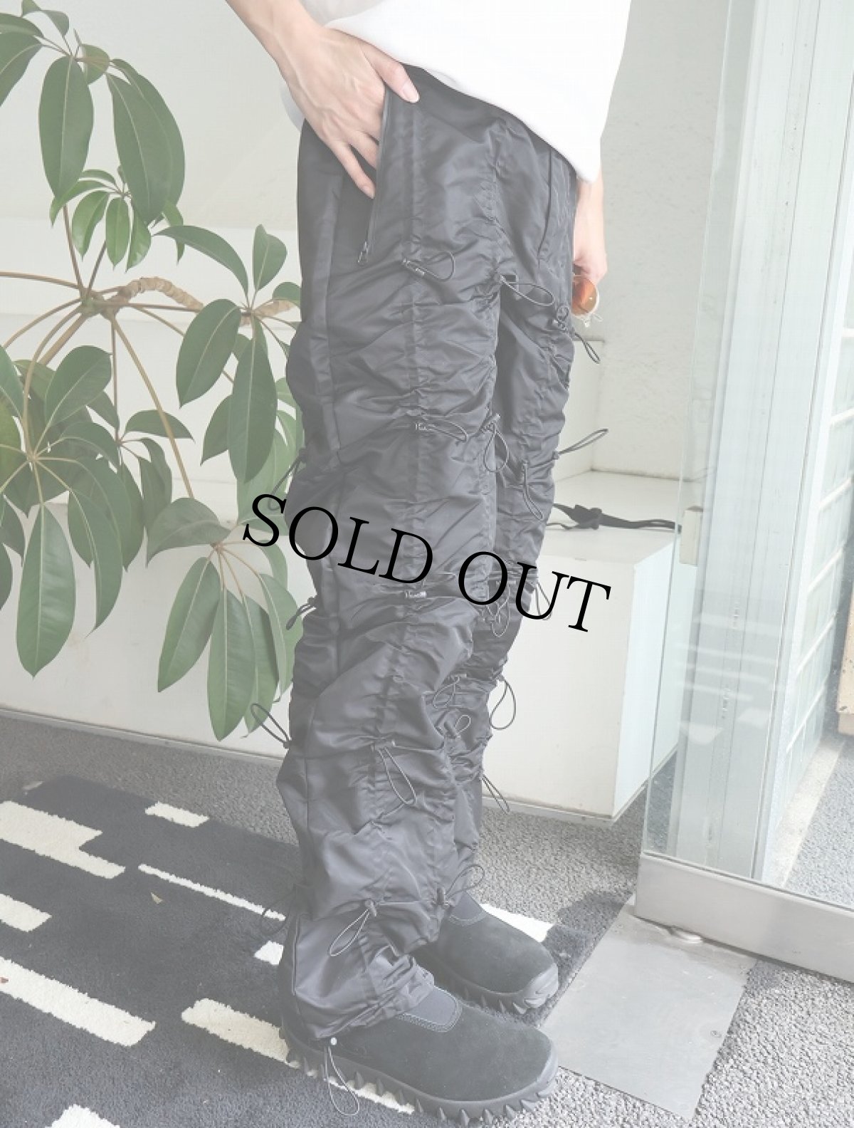 画像4: JADED LONDON パラシュートパンツ BLACK タグ付き未使用 W31 (4)