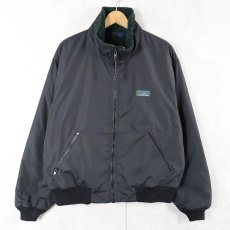 画像1: 80〜90's L.L.Bean "Warm-up Jacket" フリースライナー シェルドジャケット BLACK M (1)