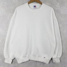 画像1: 90's RUSSELL ATHLETIC USA製 前V 無地スウェット XL (1)