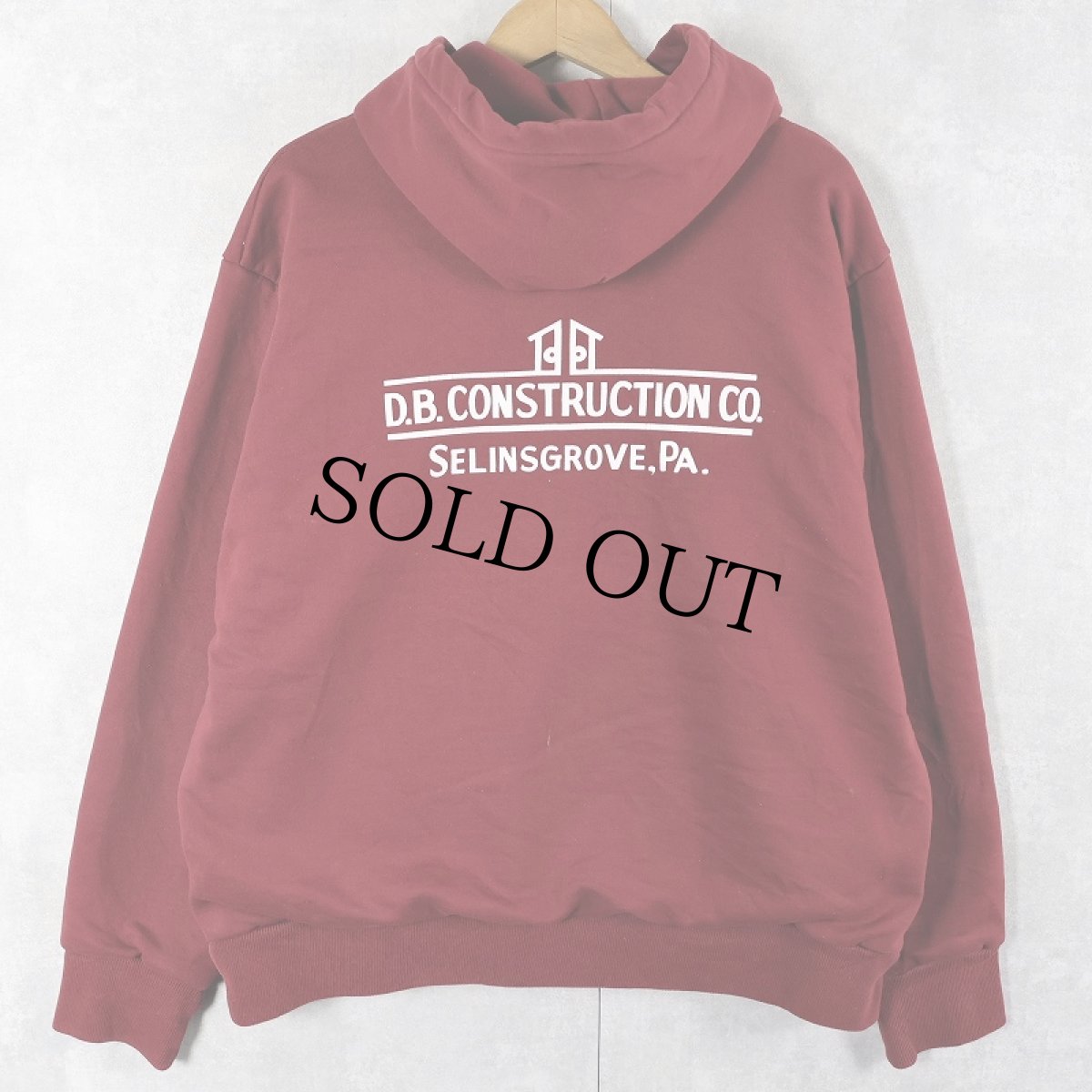 画像1: 90's CAMBER USA製 裏サーマル スウェットフーディー L (1)