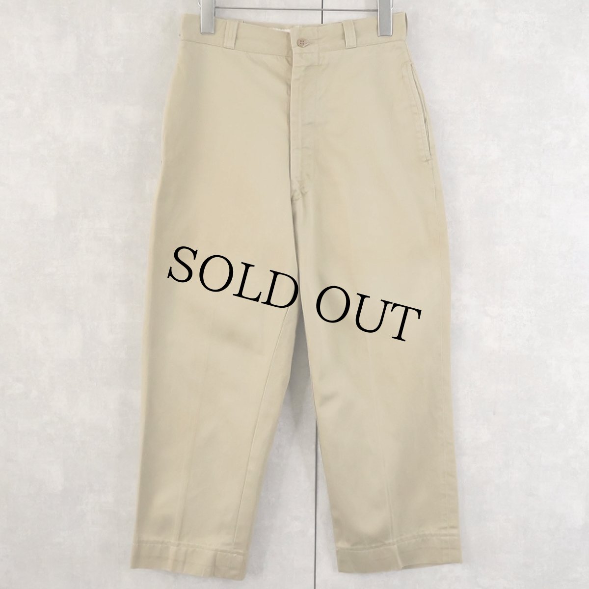 画像2: 60's U.S.ARMY チノトラウザーズ W27 (2)