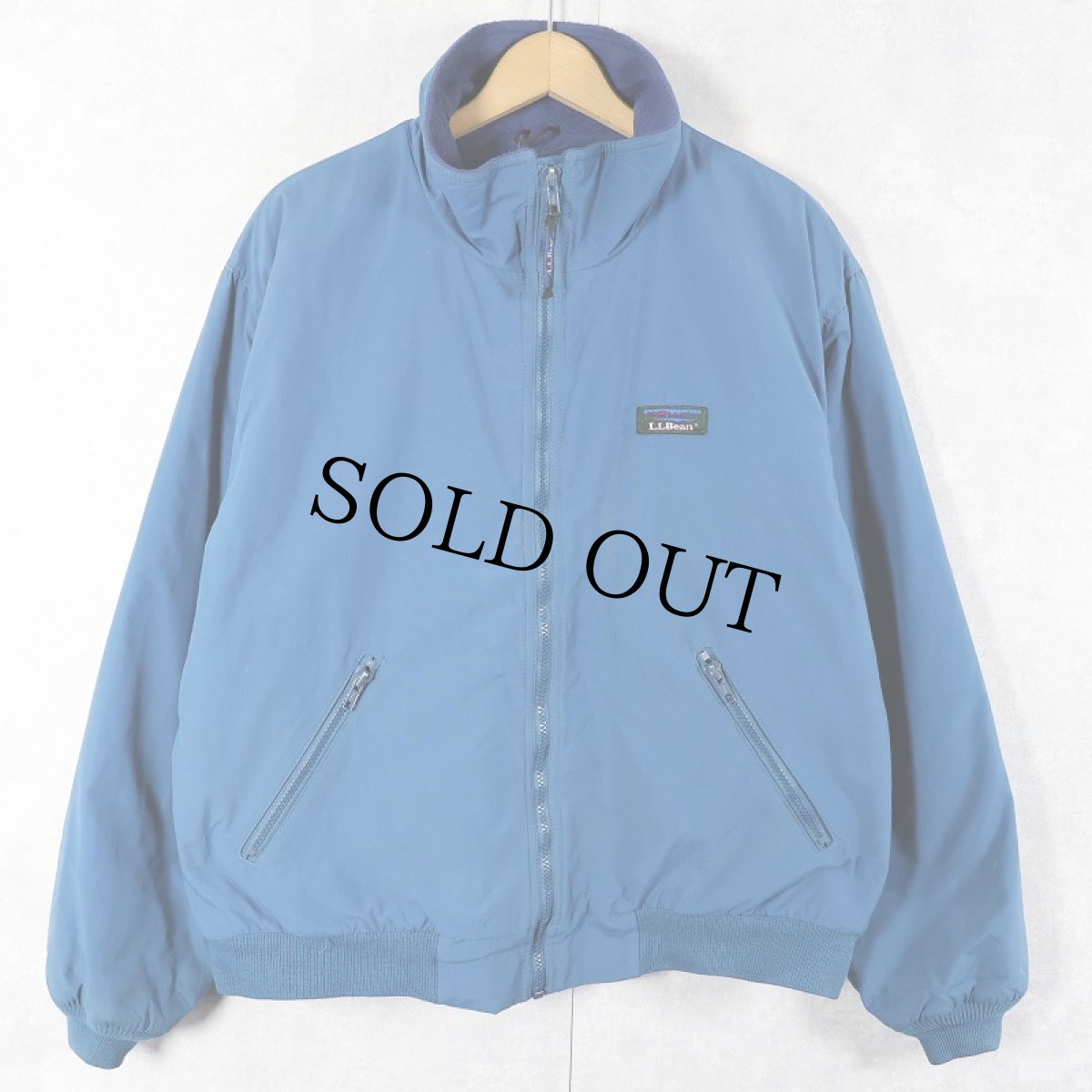画像1: 80〜90's L.L.Bean USA製 "Warm-up Jacket" フリースライナー シェルドジャケット M (1)