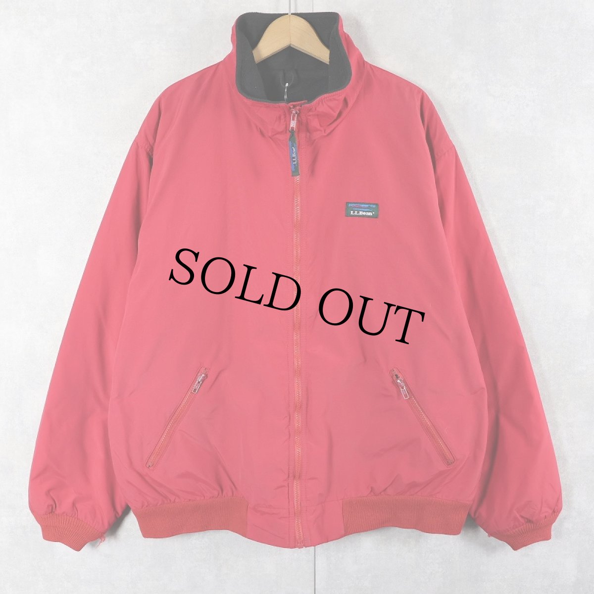画像1: 80〜90's L.L.Bean USA製 "Warm-up Jacket" フリースライナー シェルドジャケット L (1)