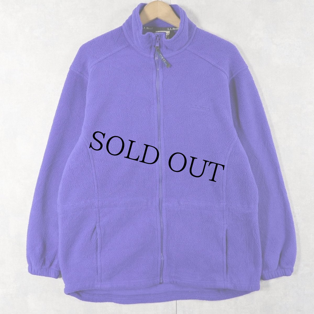 画像1: 90's L.L.Bean ロゴ刺繍 フリースジャケット WOMENS M (1)