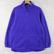 画像1: 90's L.L.Bean ロゴ刺繍 フリースジャケット WOMENS M (1)