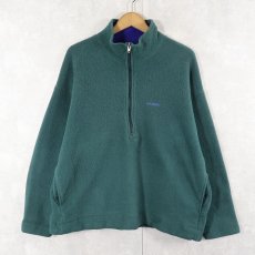画像1: 90's Patagonia 雪なしタグ USA製 ハーフジップ フリースプルオーバージャケット L (1)