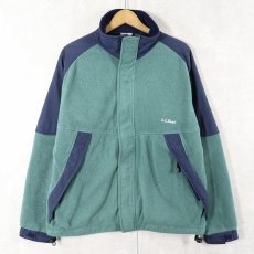 画像1: 90's L.L.Bean "POLARTEC" ナイロン切り替え フリースジャケット (1)