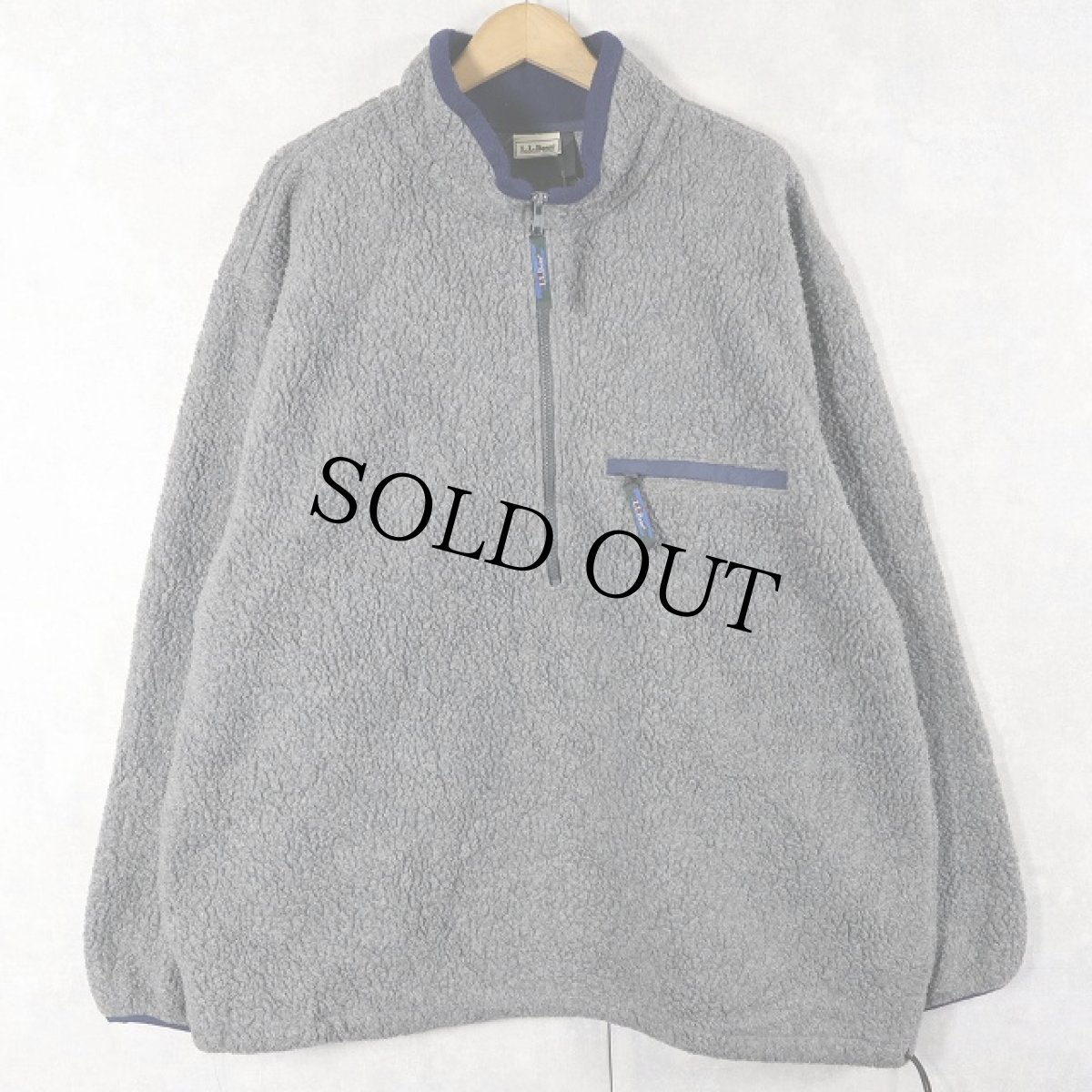 画像1: 90's L.L.Bean ハーフジップ パイルフリースジャケット (1)