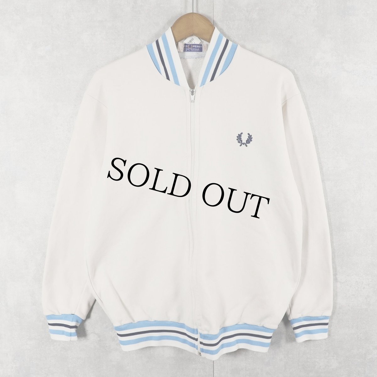 画像1: FRED PERRY ロゴ刺繍トラックジャケット M (1)