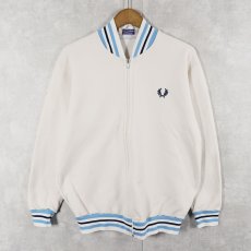 画像1: FRED PERRY ロゴ刺繍トラックジャケット M (1)