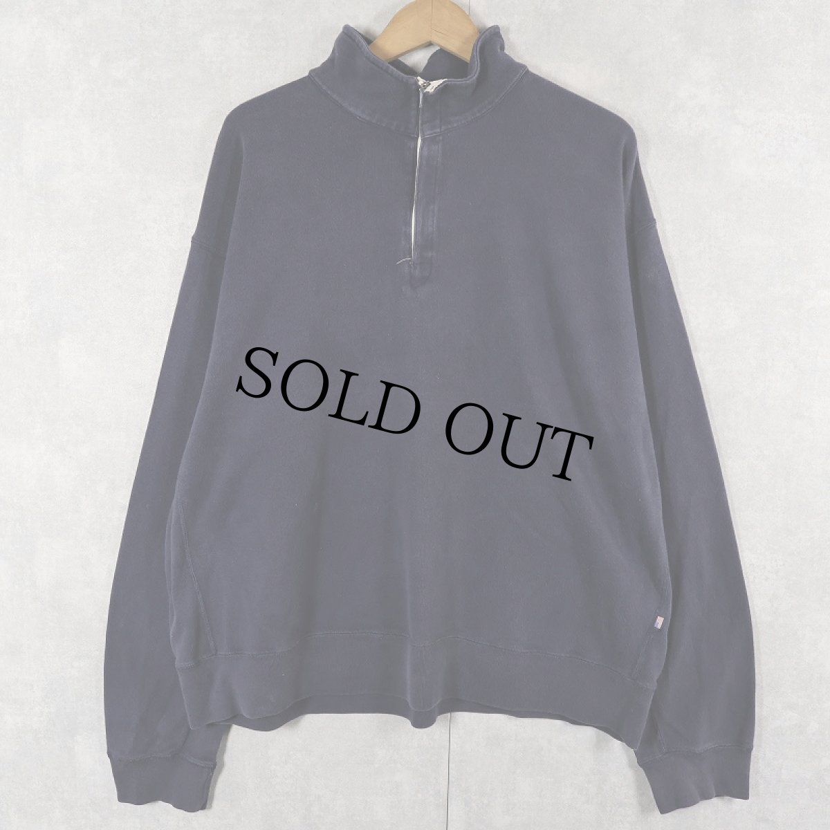 画像1: 90's Ralph Lauren POLO SPORT ハーフジップ ハイネックスウェット NAVY XL (1)